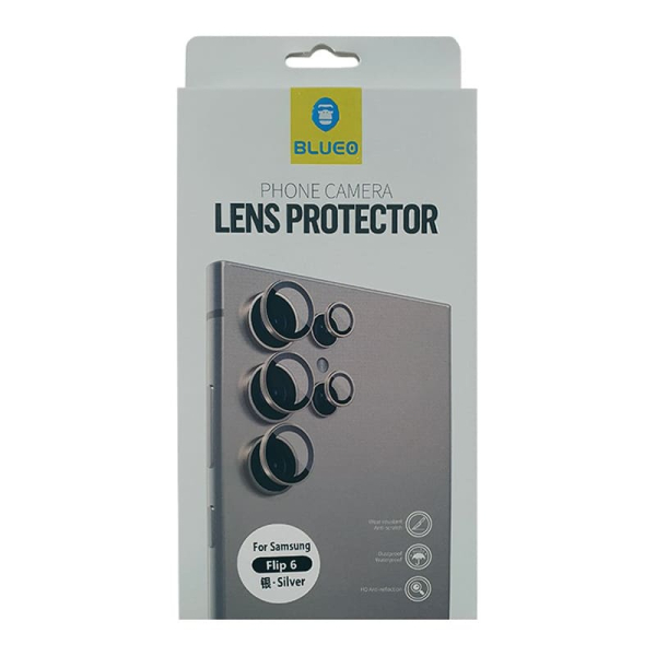 Защитное стекло для Galaxy Z Flip6, BlueO Camera lens Armor metal 2 шт. Серое