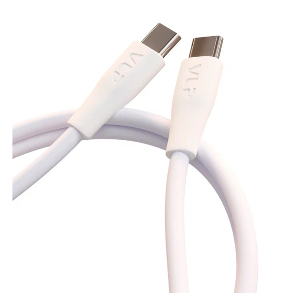 Дата-кабель VLP LITE Color Line USB-C, 60W, 1 м Белый