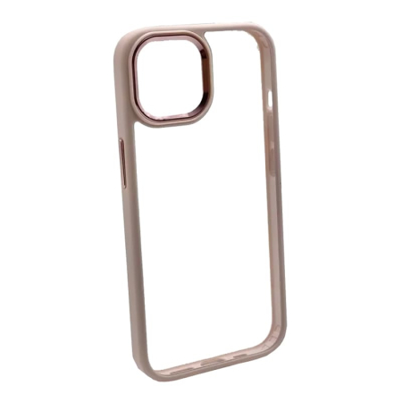 Чехол Perfect Case для Apple iPhone 15 Прозрачный Розовый