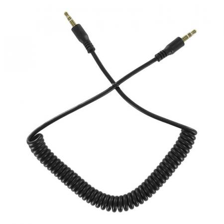 Кабель аудио Krutoff Spiral (3,5мм jack-jack 1,8 м) Черный