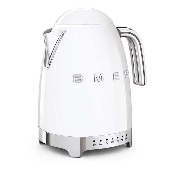 Чайник электрический с регулируемой температурой SMEG 50s style (KLF04WHEU) Белый