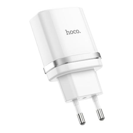 Зарядное устройство hoco. Smart QC3.0 Charger USB-A 18 Вт (C12Q), белый