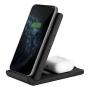 Беспроводное зарядное устройство UNIQ VERTEX DUO Foldable 2в1 15W (VERTEXDUO-DGREY) Gray, серый