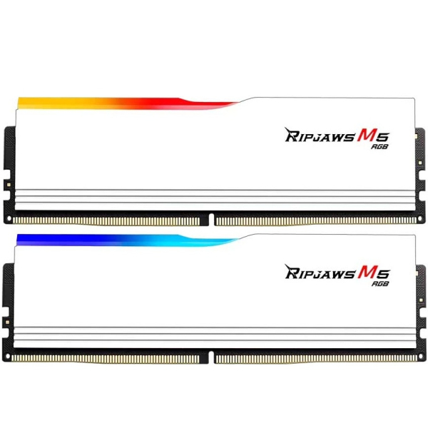 Оперативная память G.SKILL Ripjaws M5 RGB (F5 5200J4040A16GX2 RM5RW) DDR5 32GB 5200MHz CL40 UDIMM 2x16GB RGB White