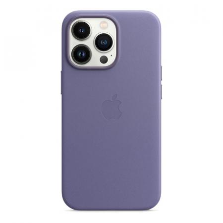 Чехол Leather Case MagSafe для Apple iPhone 13 Pro, кожа, «сиреневая глициния» Чехол Leather Case MagSafe для Apple iPhone 13 Pro, кожа, «сиреневая глициния»