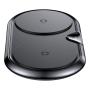 Беспроводное зарядное устройство Baseus 2в1 Metal Dual Wireless Charger (WXXHJ-A01) Black, черный