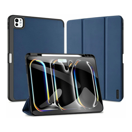 Чехол книжка для iPad Pro 13" M4/M5 Dux Ducis Domo Series Blue, синий