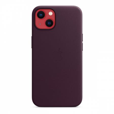 Чехол Leather Case MagSafe для Apple iPhone 13, кожа, «тёмная вишня» Чехол Leather Case MagSafe для Apple iPhone 13, кожа, «тёмная вишня»