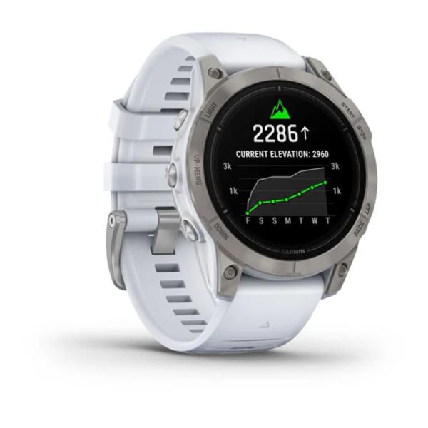 Часы Garmin EPIX PRO GEN 2 47 мм Sapphire Titanium whitestone, белый