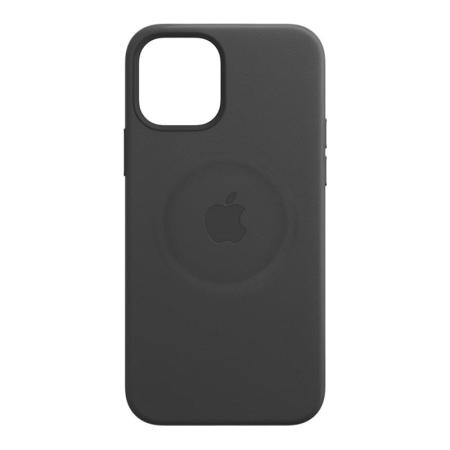 Чехол Leather Case MagSafe для Apple iPhone 12/12 Pro Black, черный Чехол Leather Case MagSafe для Apple iPhone 12/12 Pro Black, черный