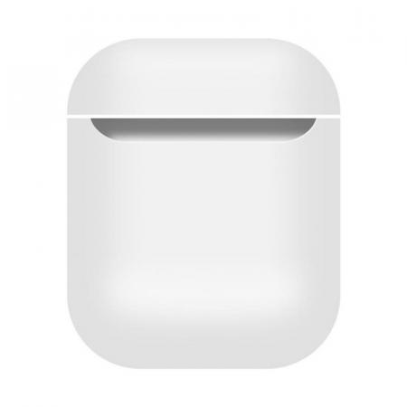 Чехол для Apple AirPods 1/2 Silicone Case White, белый