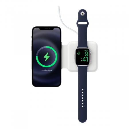 Беспроводное зарядное устройство Apple MagSafe Duo (MHXF3AM) White, белый Беспроводное зарядное устройство Apple MagSafe Duo (MHXF3AM) White, белый