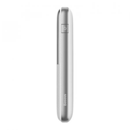 Внешний аккумулятор Baseus Bipow Pro Digital Display Fast Charge 10000mAh 22.5W с кабелем USB - Type-C, 3A, 0,3 м PPBD2-1022 (PPBD040002) Серебристый