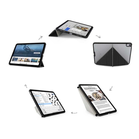 Чехол книжка для iPad Air 13"/Pro 12,9 3/4/5/6 gen Gurdini Origami Case Черный
