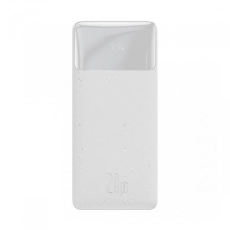 Внешний аккумулятор Baseus Bipow Digital Display Power Bank 30000mAh 20W PPDML-N02 (PPBD30K) Белый