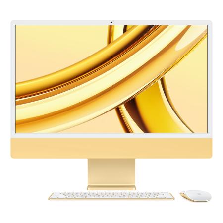 Apple iMac 24" (M3, 8C CPU, 10C GPU, 2023) Retina 4,5K, 8Gb, 512Gb SSD (MQRM3) Yellow, желтый