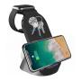 Док-станция Three in one Wireless Charger Station 3в1 15W (H-18) Black, черный