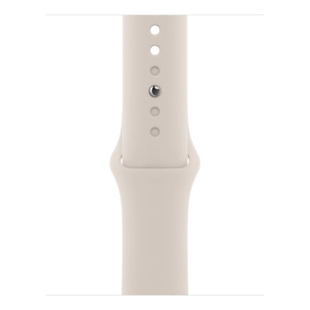 Apple Watch SE (2022), 40 мм корпус из алюминия цвета «Silver», ремешок Sport Band размера M/L цвета «Starlight» Apple Watch SE (2022), 40 мм корпус из алюминия цвета «Silver», ремешок Sport Band размера M/L цвета «Starlight»