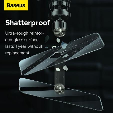 Стекло для iPhone 14 Plus/13 Pro Max Baseus Crystal glass 1шт +EasyStick (SGBL100202) Прозрачное