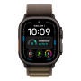 Apple Watch Ultra 4, 49 мм корпус из титана цвета «Black», ремешок Alpine Loop цвета «Dark Olive» размера L
