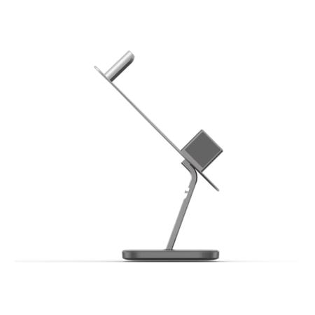 Беспроводное зарядное устройство-подставка для наушников WiWU Hubble Stand Wireless Charger 3в1 30W (M15) Gray, серый Беспроводное зарядное устройство-подставка для наушников WiWU Hubble Stand Wireless Charger 3в1 30W (M15) Gray, серый