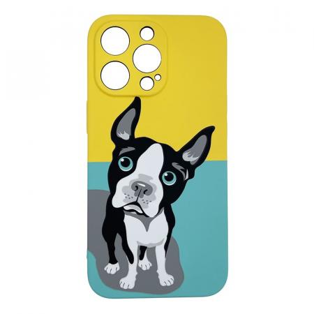 Чехол для iPhone 13 Pro LUXO Super slim creative TPU Желтый с рисунком Собаки Чехол для iPhone 13 Pro LUXO Super slim creative TPU Желтый с рисунком Собаки