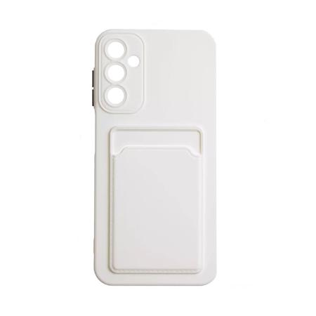 Чехол для Samsung A55 5G Silicone case с cardslot Белый