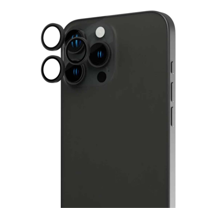 Стекло для камеры iPhone 15 Pro/15 Pro Max SUPGLASS Anti Glare Camera lens glass (XC-31) Чёрный