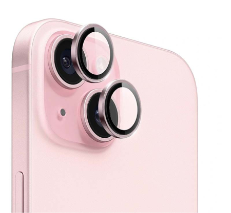 Защитное стекло для камеры iPhone 13/13 Mini WiWU Lens Guard Розовый