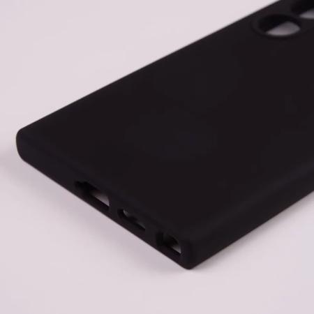 Чехол Silicone Case v2 для Samsung Galaxy S24 Ultra Black, Черный