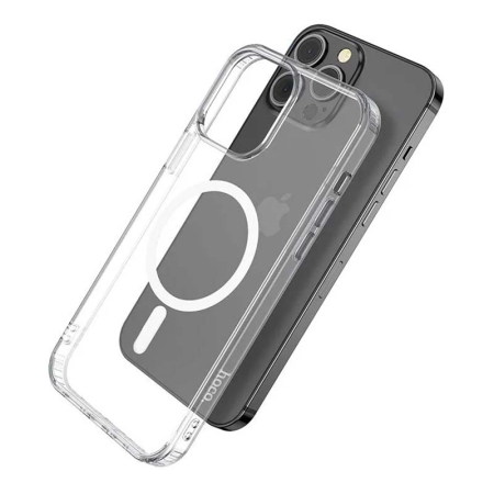 Чехол hoco. Magnetic Smartphone CASE для Apple iPhone 13 Pro Прозрачный