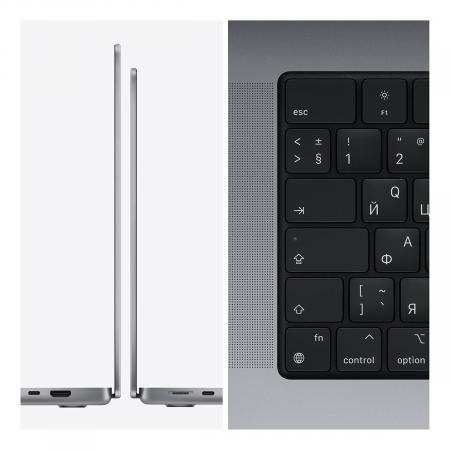Apple MacBook Pro 14" (M1 Pro 10C CPU, 16C GPU, 2021) 16/1Tb SSD (MKGQ3) Space Gray, «серый космос»
