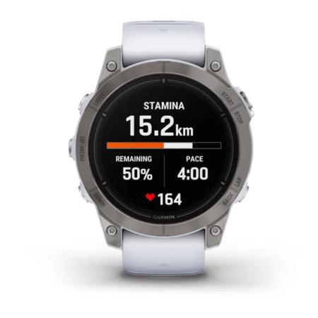 Часы Garmin EPIX PRO GEN 2 47 мм Sapphire Titanium whitestone, белый