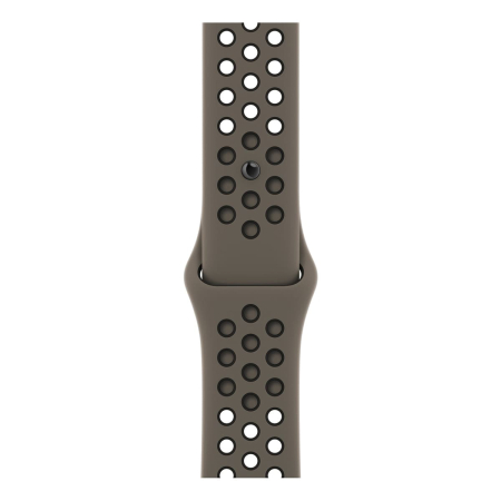 Apple Watch Nike Series 8, 45 мм корпус из алюминия цвета «Midnight», ремешок Nike Sport Band размера M/L цвета «Olive Grey/Black»