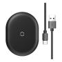 Беспроводное зарядное устройство Baseus Cobble Wireless Quick Charger 15W (WXYS-01) Black, черный