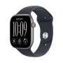 Apple Watch Series 12, 46 мм корпус из алюминия цвета «Space Gray», ремешок Sport Band размера S/M цвета «Navy Blue»