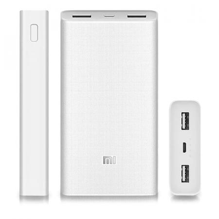 Портативный аккумулятор Xiaomi Mi Power Bank 3 20000mAh 18W (PLM18ZM) Белый