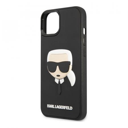 Чехол Karl Lagerfeld для iPhone 14 Plus 3D Rubber Karl's head Hard (KLHCP14MKH3DBK) Черный