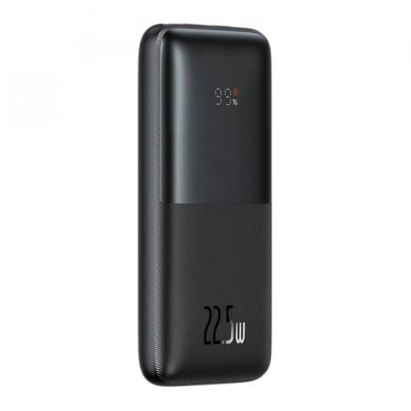 Внешний аккумулятор Baseus Bipow Pro Digital Display Fast Charge 10000mAh 22.5W с кабелем USB - Type-C, 3A, 0,3 м PPBD2-1022 (PPBD040001) Черный