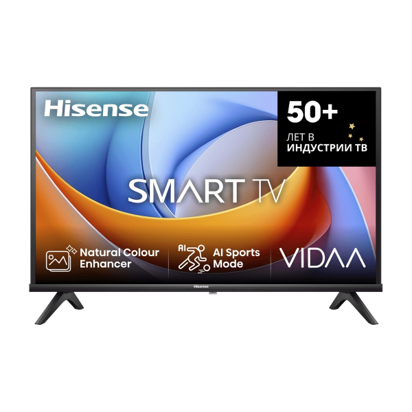 Телевизор Hisense 40" Full HD, 60 Гц, DLED (40A4Q) Black, черный