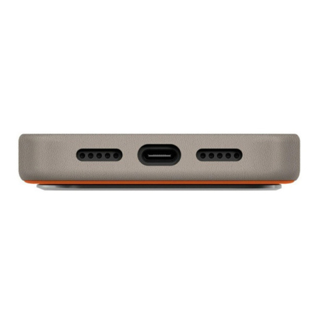 Чехол для iPhone 17 Pro с MagSafe UNIQ DS LYDEN (IP6.3P(2025)-LDSFORGFGRY) Оранжево-серый