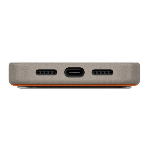 Чехол для iPhone 17 Pro с MagSafe UNIQ DS LYDEN (IP6.3P(2025)-LDSFORGFGRY) Оранжево-серый