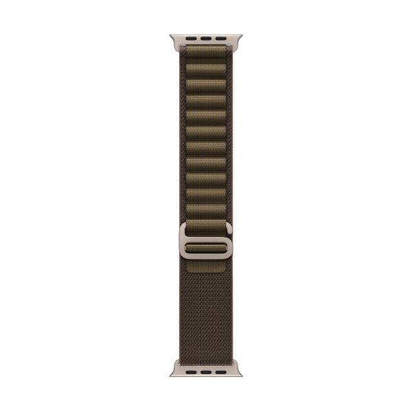 Apple Watch Ultra 4, 49 мм корпус из титана цвета «Natural», ремешок Alpine Loop цвета «Dark Olive» размера M