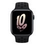 Apple Watch Nike SE (2022), 44 мм корпус из алюминия цвета «Midnight», ремешок Nike Sport Band размера S/M цвета «Black/Black» Apple Watch Nike SE (2022), 44 мм корпус из алюминия цвета «Midnight», ремешок Nike Sport Band размера S/M цвета «Black/Black»