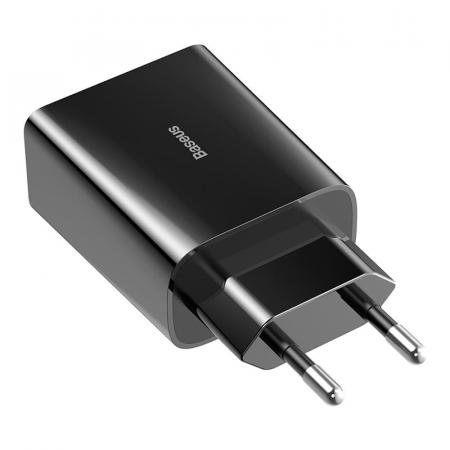 Зарядное устройство USB Type-C Baseus Speed Mini 18 Вт (CCFS-X01), черный