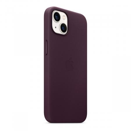 Чехол Leather Case MagSafe для Apple iPhone 13, кожа, «тёмная вишня» Чехол Leather Case MagSafe для Apple iPhone 13, кожа, «тёмная вишня»