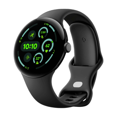 Часы Pixel Watch 3, 45 мм, Wi-Fi, Matte Black/Obsidian, черный