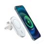 Автодержатель с функцией беспроводной зарядки WiWU Magnetic Attached Wireless Charger Car mount 15W (CH-306) Белый
