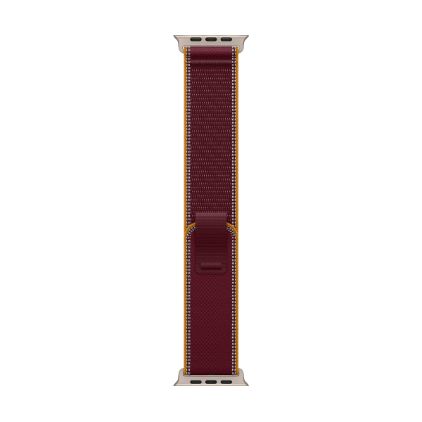 Apple Watch Ultra 4, 49 мм корпус из титана цвета «Natural», ремешок Trail Loop цвета «Burgundy» размера S/M