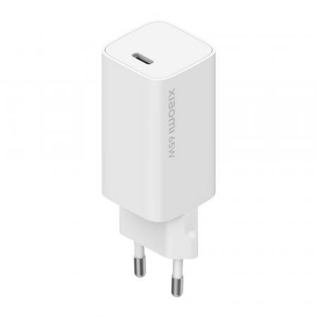Зарядное устройство Xiaomi Mi Fast Charger with GaN Tech USB Type-C 65 Вт BHR4499GL (AD65GEU), белый